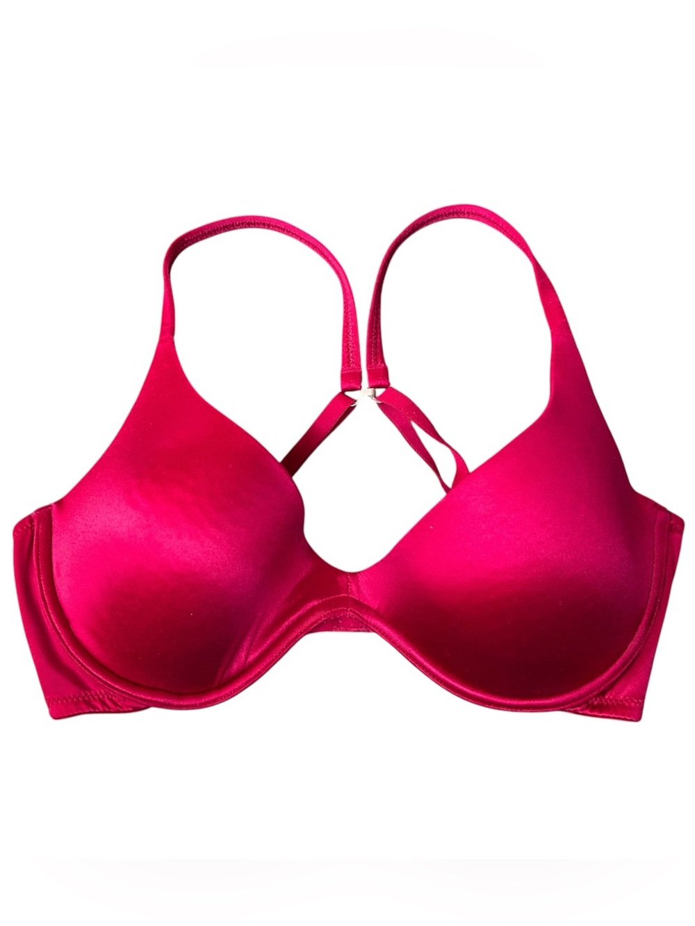 PINK Victoria's Secret VS Red Scoop Neck Convertible Bra 36C